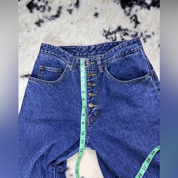 Pepe Jeans 80s Vintage Button Fly Acid Washed High Rise Denim Jeans Size 29 - Picture 6 of 10